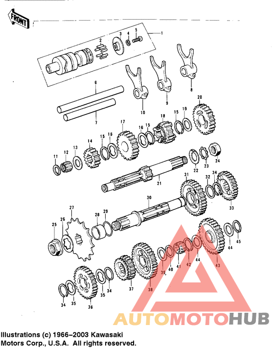 Transmission/change drum