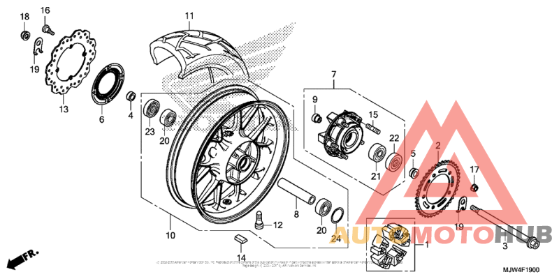 Переднее колесо