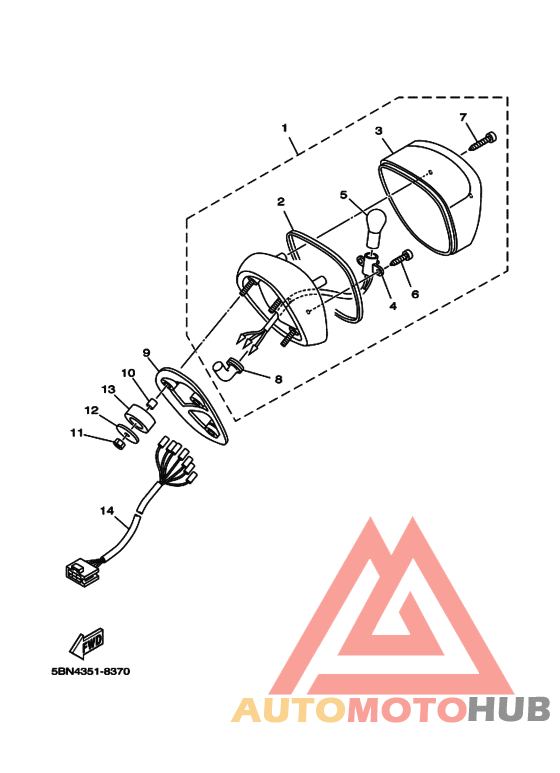 Taillight unit ass`y