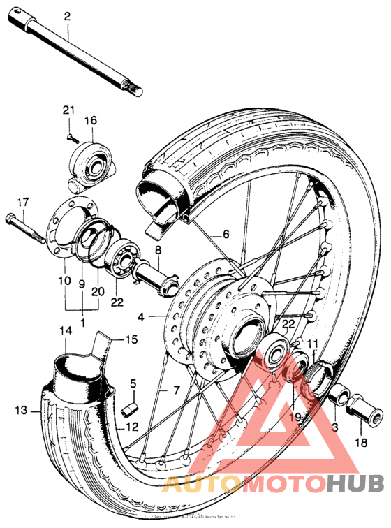 Переднее колесо