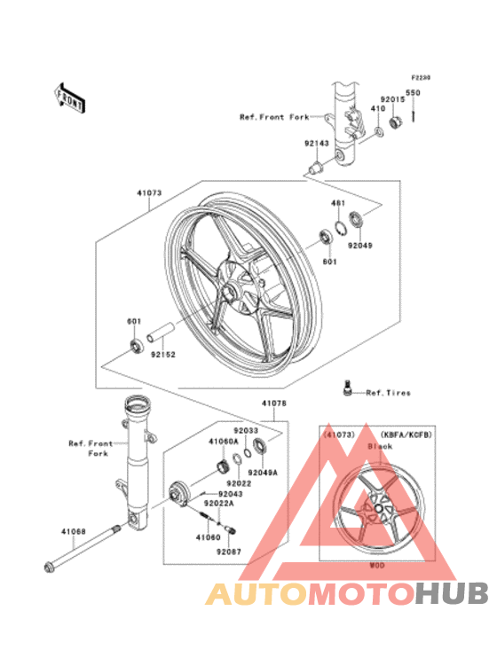 Переднее колесо