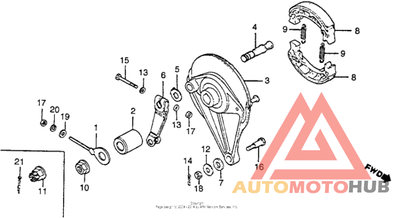 Задний тормоз