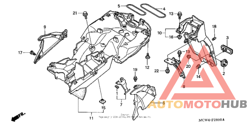 Задний бампер