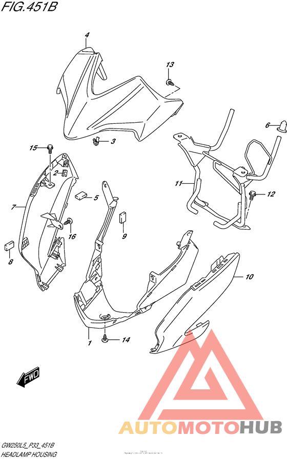 Headlamp Housing (Gw250Zl5 P33)