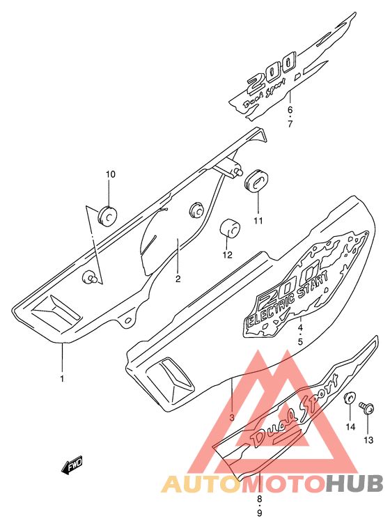 Обтекатель задний
