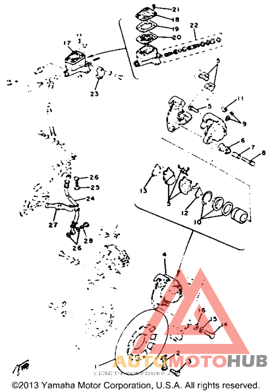 Double disc brakes alternate parts
