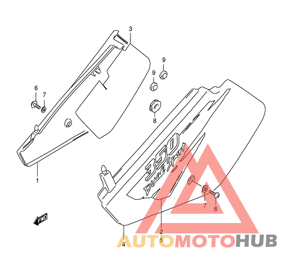 Обтекатель задний