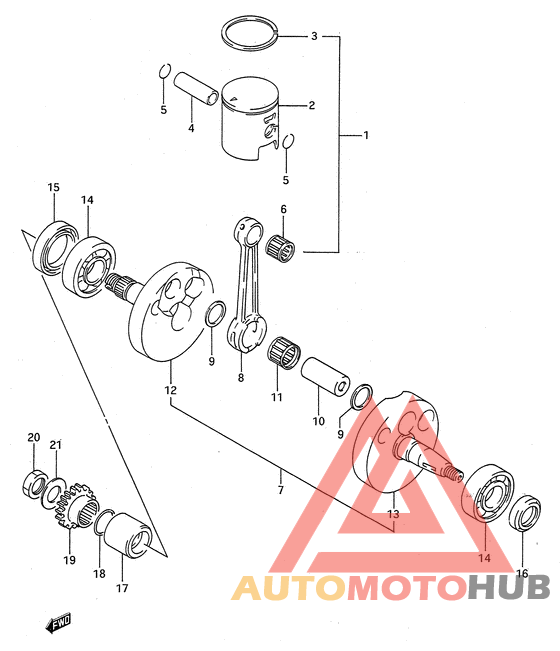 Вал коленчатый