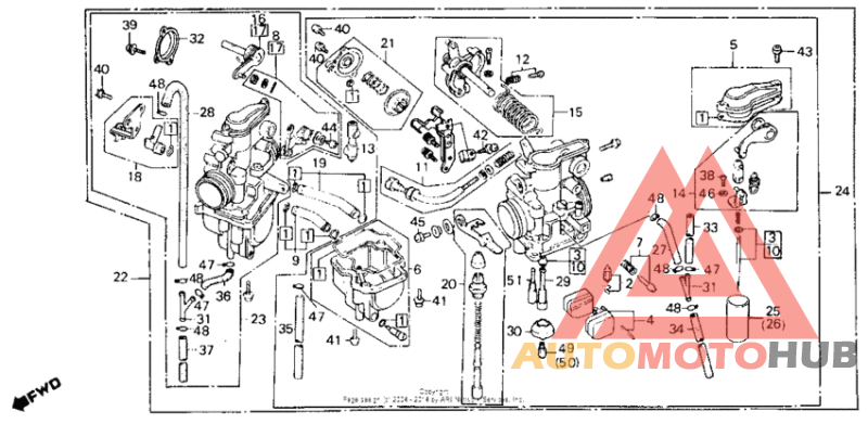 A carburetor 86-87