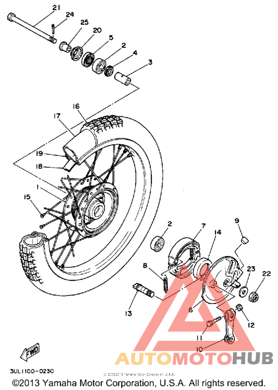 Переднее колесо