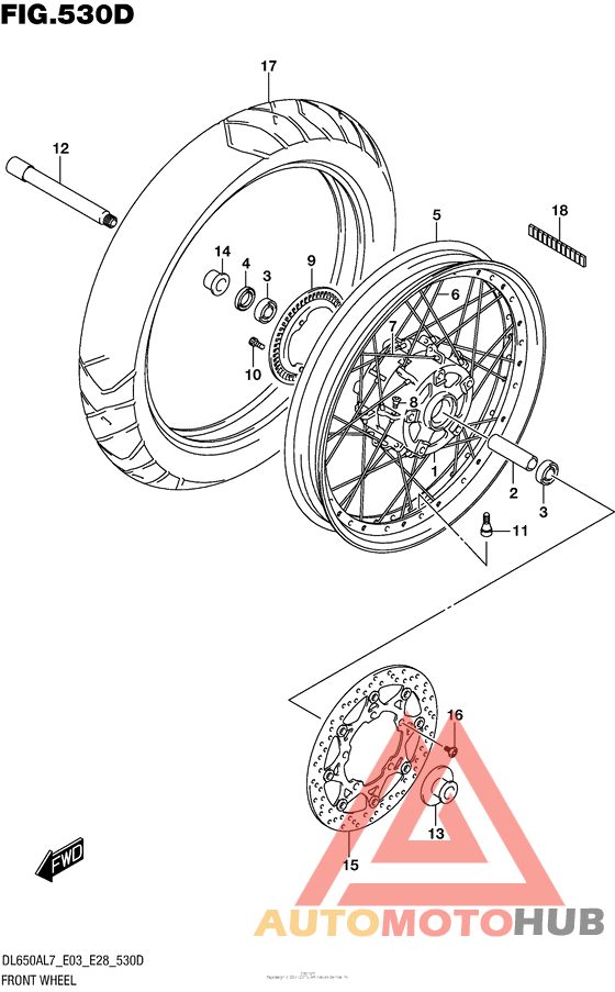 Front Wheel (Dl650Xal7 E03)
