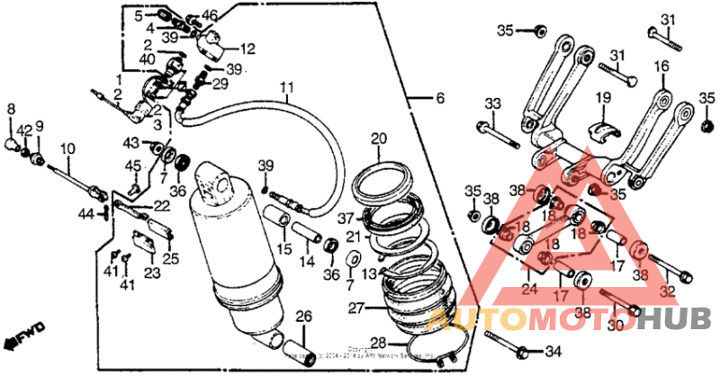 Задние амортизаторы