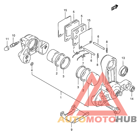 Задний суппорт