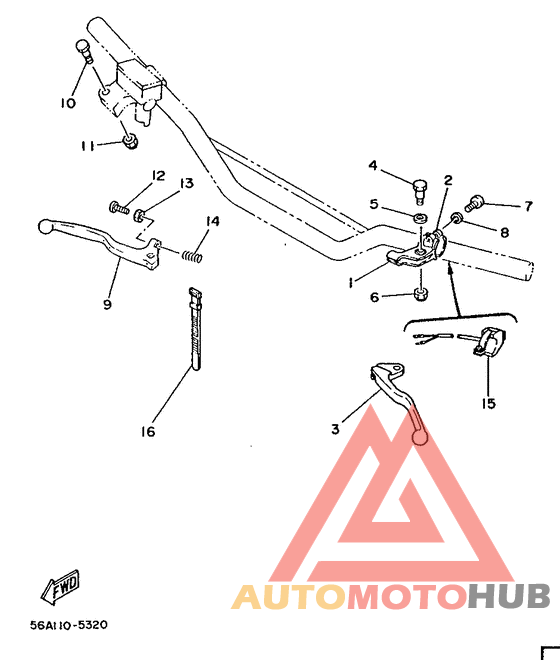 Handle switch. lever