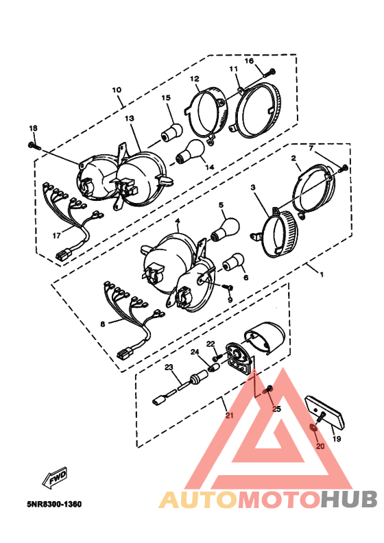Taillight unit ass`y