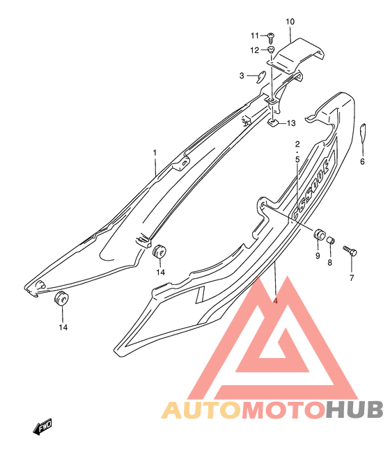 Обтекатель задний