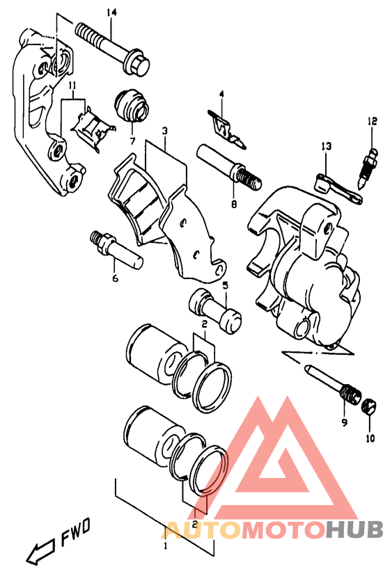 Передний суппорт