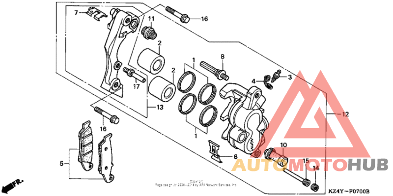 Передний суппорт