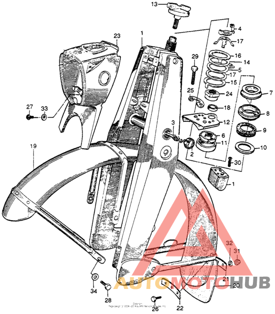 Front fork + front fender