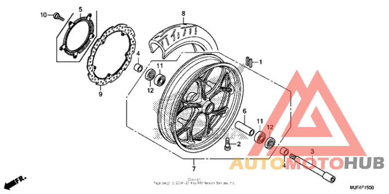 Переднее колесо