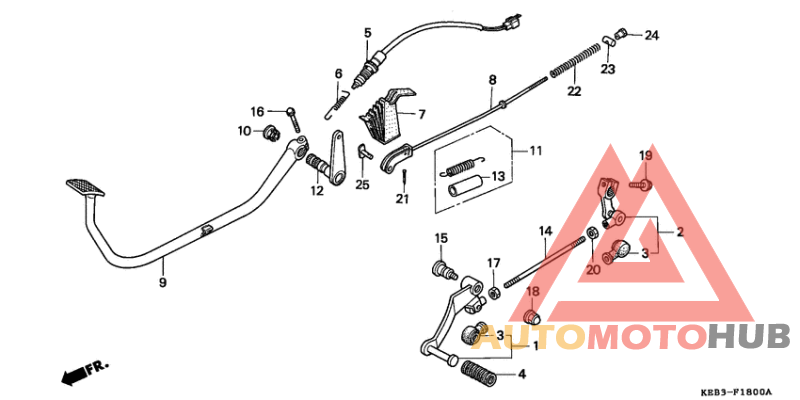 Brake pedal assy