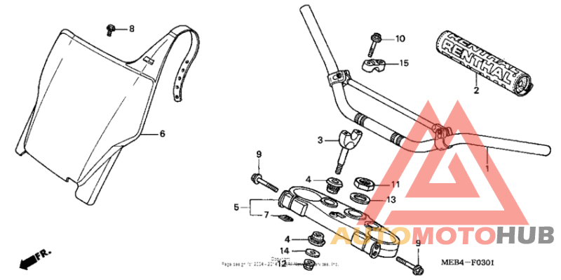 Handlebar + top bridge ('04-'07)