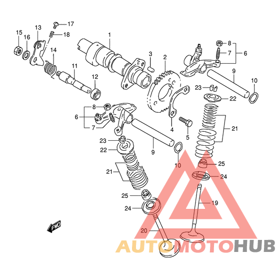 Распределительный вал-клапаны