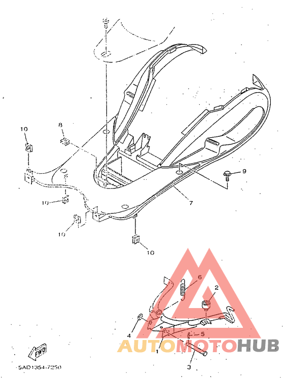Stand. footrest