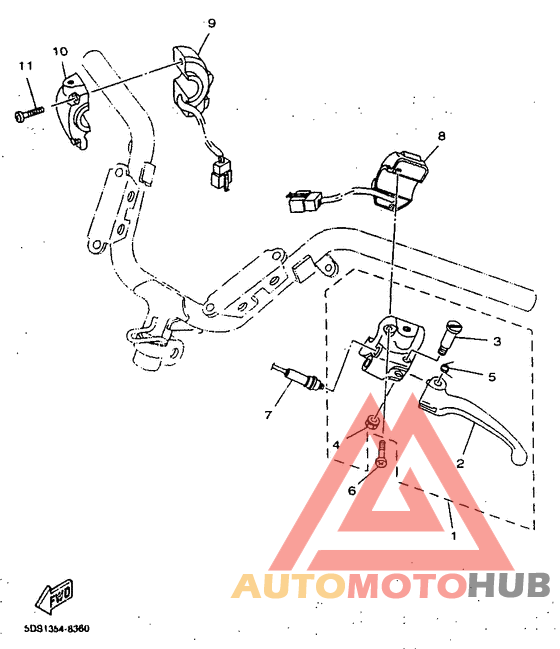 Handle switch. lever