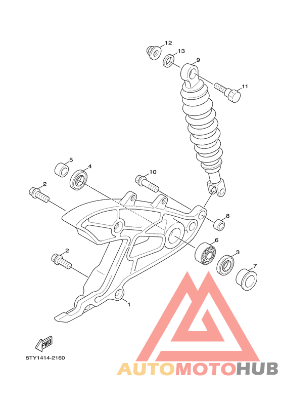 Bras arriere & suspension