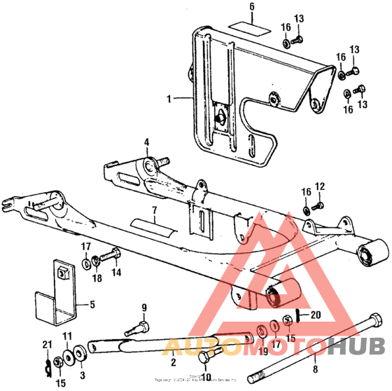 Swingarm + chain case
