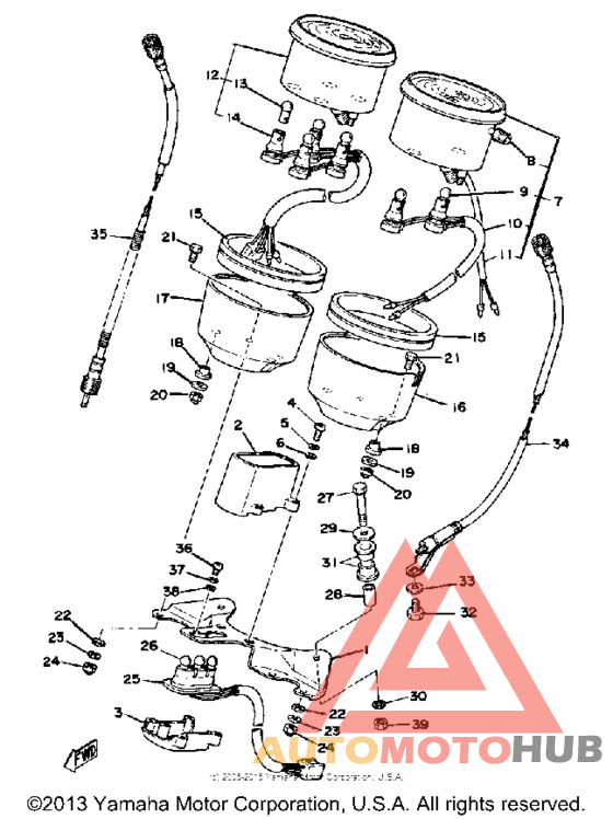 Speedometer-tachometer