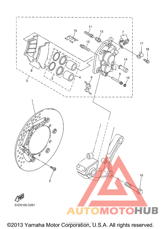 Передний суппорт