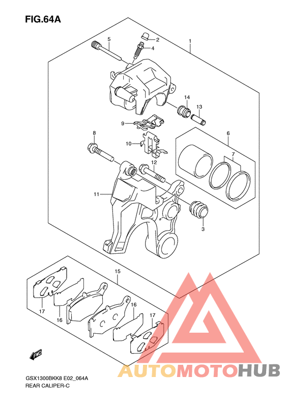 Задний суппорт