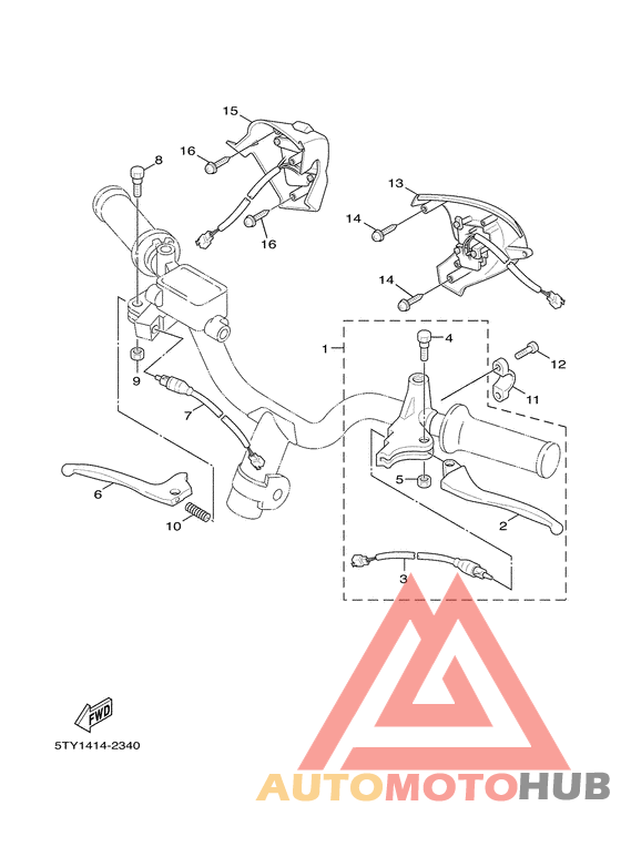 Handle switch. lever