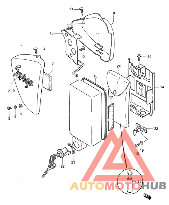 Обтекатель задний