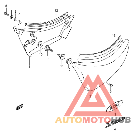 Обтекатель задний