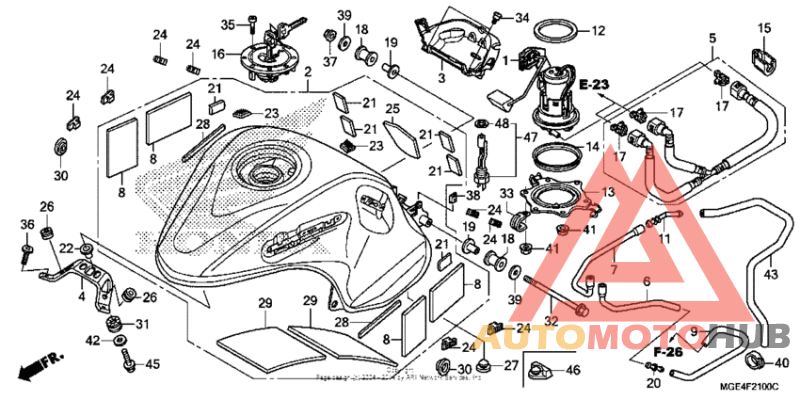 Fuel tank + fuel pump
