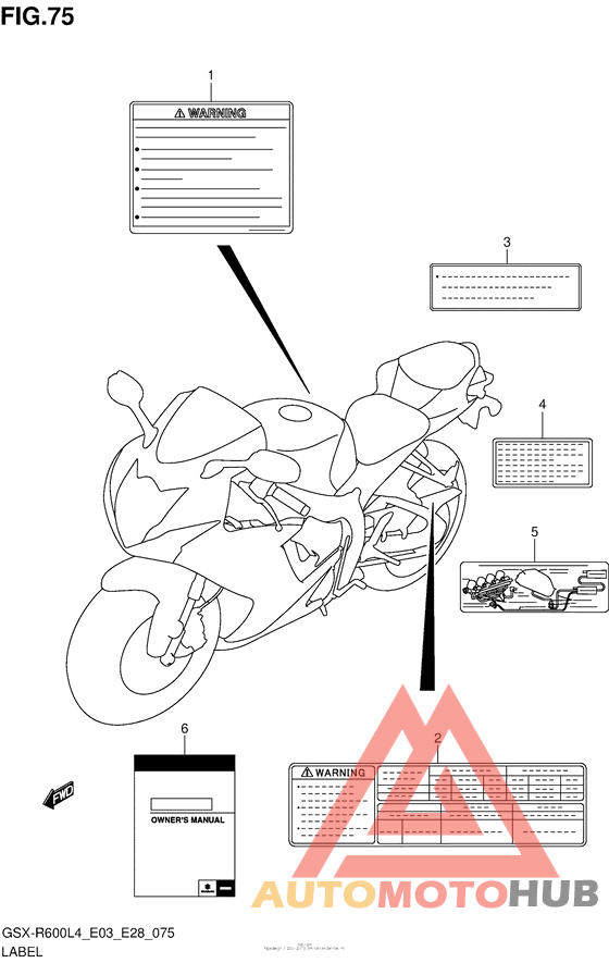Label (Gsx-R600L4 E33)