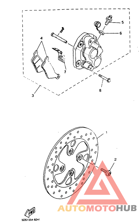 Front brake. caliper