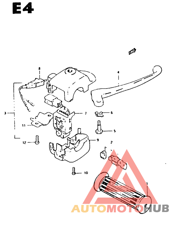 Front brake lever - switch