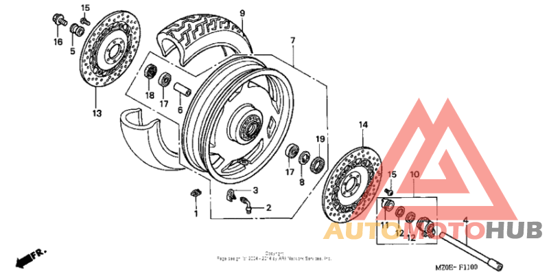 Переднее колесо