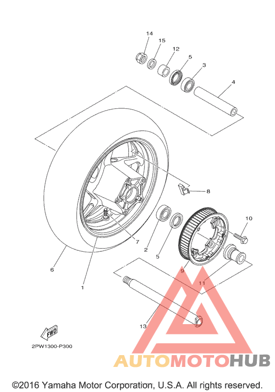 Переднее колесо