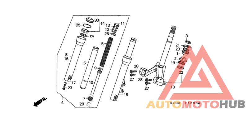 Front fork/front cushion