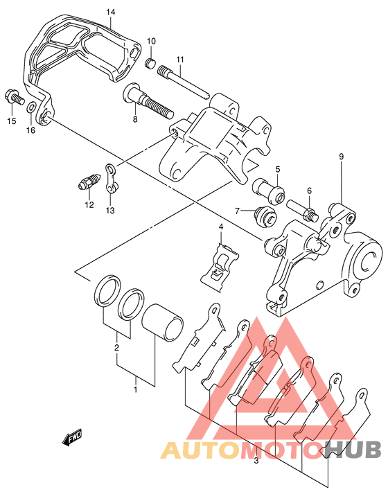Задний суппорт