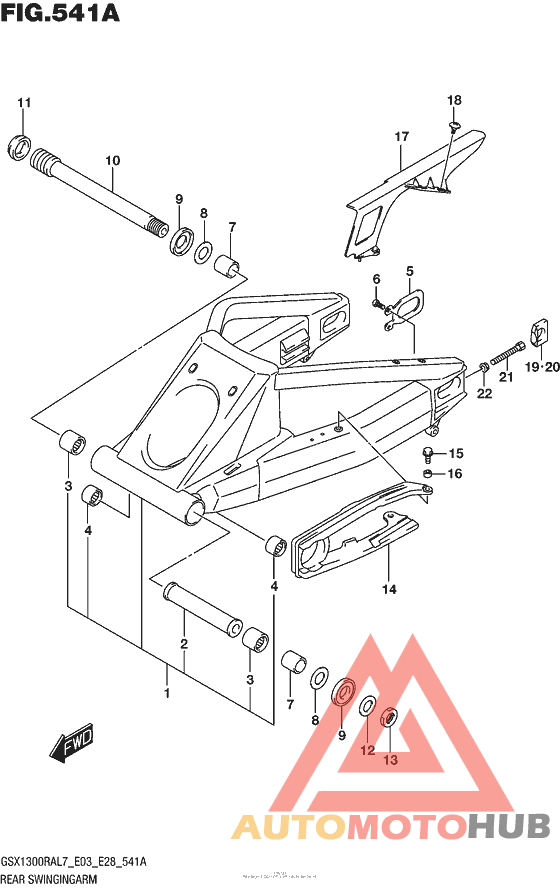 Rear Swingingarm (Gsx1300Ral7 E03)