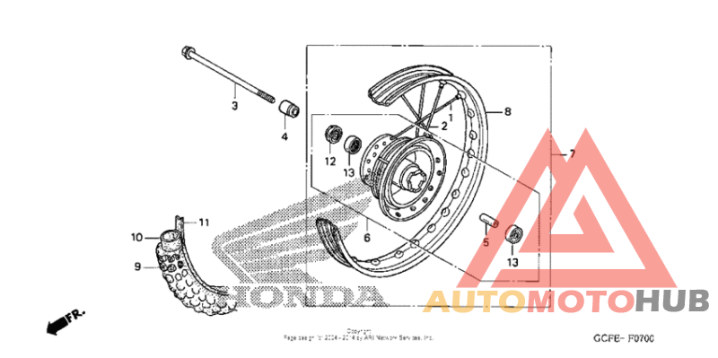 Переднее колесо