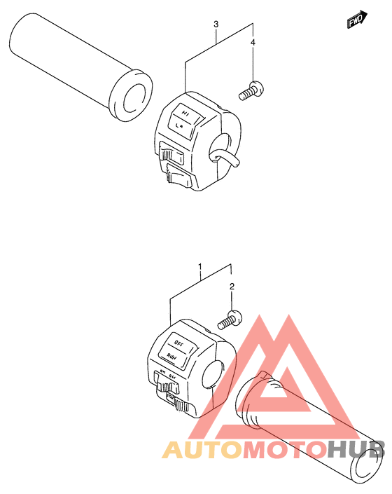 Рулевой переключатель