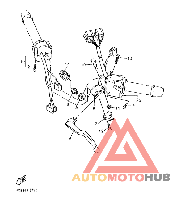 Handle switch. lever