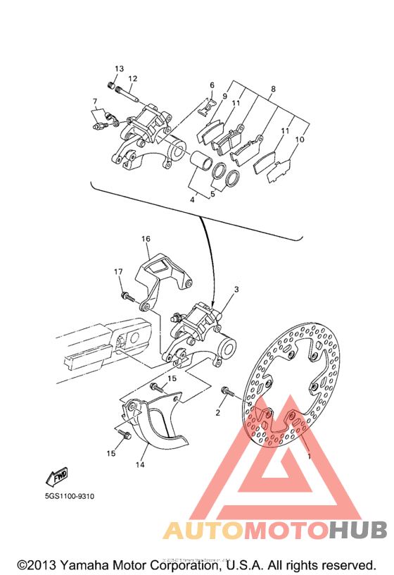 Задний суппорт